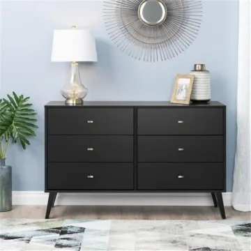 Prepac Milo Modern 6 Drawer Dresser for Stylish Storage