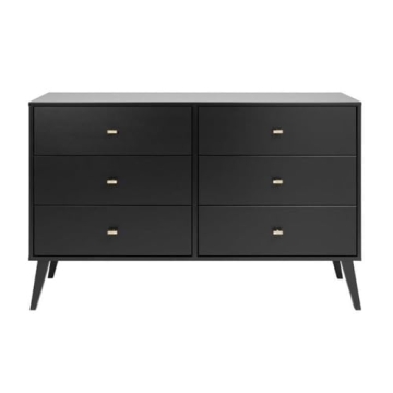 Prepac Milo Modern 6 Drawer Dresser for Stylish Storage