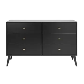 Prepac Milo Modern 6 Drawer Dresser for Stylish Storage