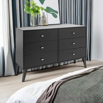 Prepac Milo Modern 6 Drawer Dresser for Stylish Storage