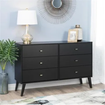Prepac Milo Modern 6 Drawer Dresser for Stylish Storage