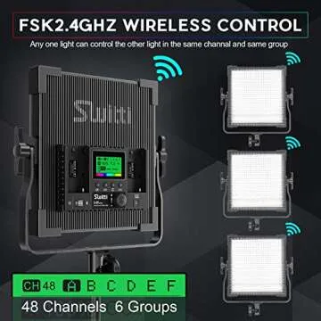 Switti RGB Video Light, 50W Full Color Photography Lights, LED Video Panel Light, 552 pcs LEDs/CRI >97, 2600K-10000K/Brightness 0-100%/0-360 Adjustable Colors/9 Applicable Scenes