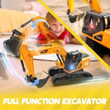 Remote Control Excavator Toy for Boys Aged 3-12