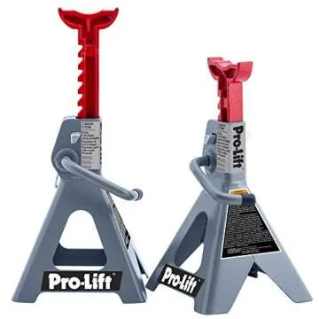 Pro-LifT T-6902D Double Pin Jack Stand - 2 Ton, 1 Pack , Gray