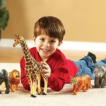 Learning Resources Jumbo Jungle Animals for Kids, 5 Pieces
