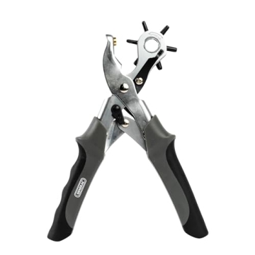 General Tools Revolving Punch Pliers 73 - 6 Multi-Hole Sizes For Leather, Rubber, & Plastic - Hobbie...