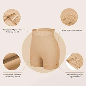 Lover-Beauty Girdle for Women Tummy Control Butt Lifting Panties Panty Faja Shapewear Shorts