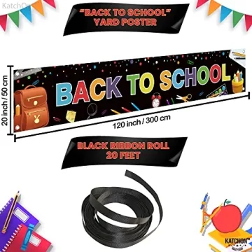KatchOn Welcome Back to School Banner 120x20 Inches