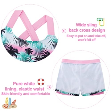 Cutemile Girls Tropical 2pc Bathing Suit for Summer Fun