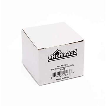 EHOMEA2Z Stainless Steel Sauce Cups - Versatile Design for Kitchen