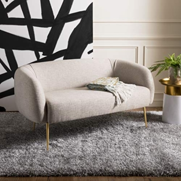 Safavieh Couture Alena Oatmeal Loveseat for Chic Spaces