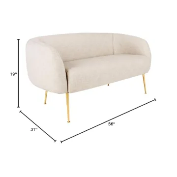Safavieh Couture Alena Oatmeal Loveseat for Chic Spaces