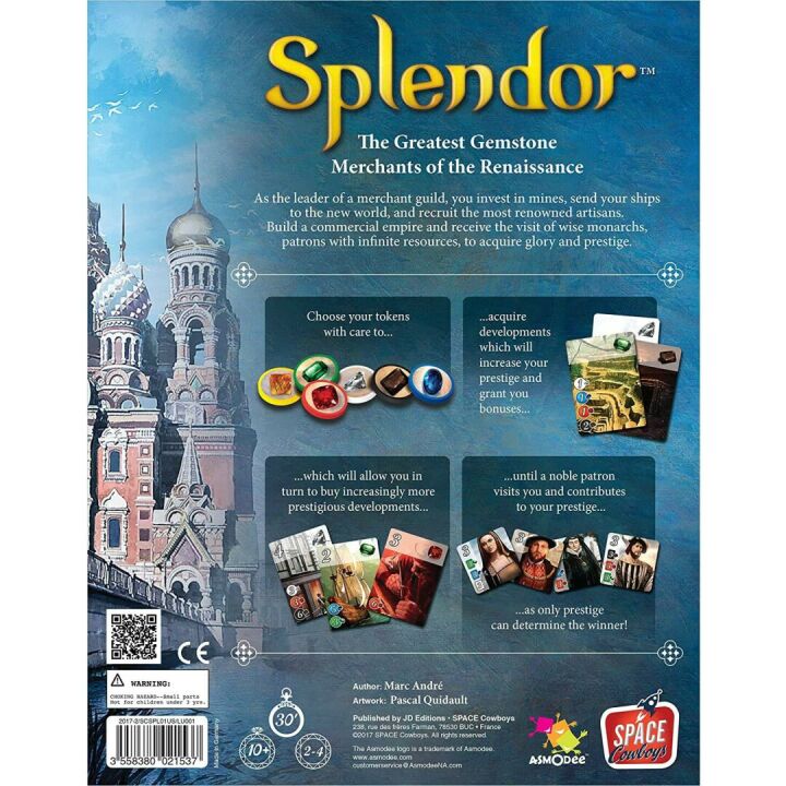 Splendor Board Game for Strategies & Fun | Ages 10+