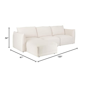 Sagebrook Home Laf/RAF Chaise Sofa for Modern Comfort