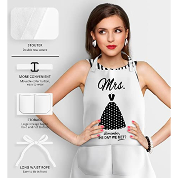 Mr and Mrs Apron Gift Set for Couples