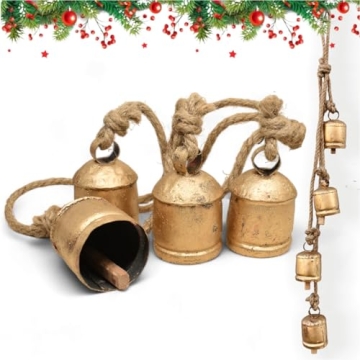 Shabby Chic Vintage Style Country Bells - Rustic Holiday Decor