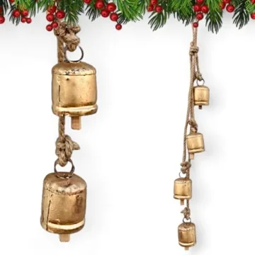 Shabby Chic Vintage Country Bells for Holiday Decor