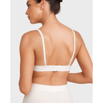 INLYRIC Women's Cotton Plunge Bralette Comfort Style