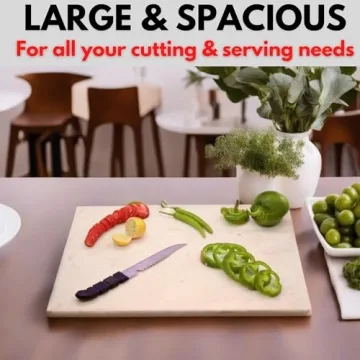 KC KULLICRAFT Marble Cutting Board - Elegant & Functional