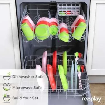 Re-Play Made in USA 10 Oz. Sippy Cups for Toddlers, Set of 3 - Reusable Spill Proof Cups for Kids, Dishwasher/Microwave Safe - Hard Spout Sippy Cups for Toddlers 3.13" x 6.25", Under The Sea