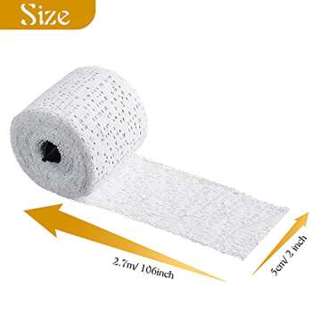 2 Rolls Plaster Cloth Plaster Wrap Rolls Plaster Gauze Easy to Use Halloween DIY Crafts for Wrap Str...