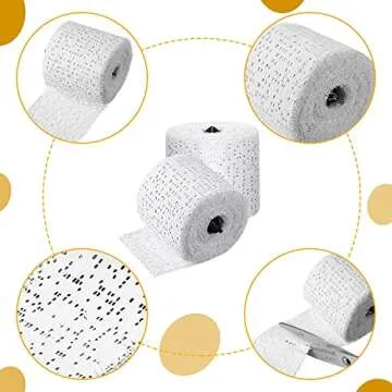 2 Rolls Plaster Cloth Plaster Wrap Rolls Plaster Gauze Easy to Use Halloween DIY Crafts for Wrap Strips, Belly Cast, Making Scenery Construction, Hobby Crafts (2 Inch x 8.8 Feet)