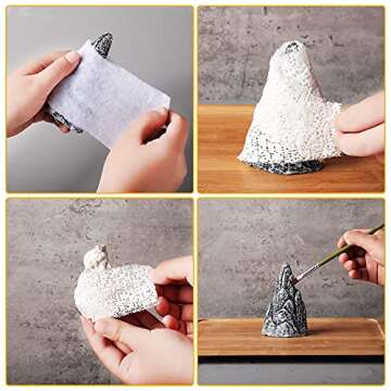 2 Rolls Plaster Cloth Plaster Wrap Rolls Plaster Gauze Easy to Use Halloween DIY Crafts for Wrap Strips, Belly Cast, Making Scenery Construction, Hobby Crafts (2 Inch x 8.8 Feet)