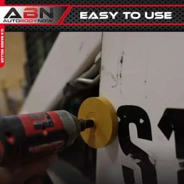 ABN Rubber Eraser Wheel 4in Pad & Adapter 1-Pack – Pinstripe, Adhesive Remover, Vinyl Decal, Graphics Removal Tool