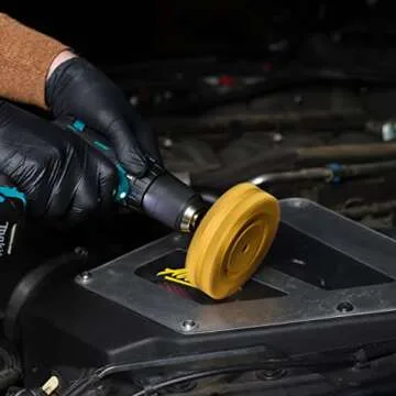 ABN Rubber Eraser Wheel 4in Pad & Adapter 1-Pack – Pinstripe, Adhesive Remover, Vinyl Decal, Graphics Removal Tool