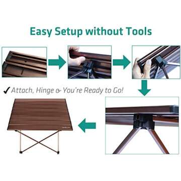 TREKOLOGY Portable Folding Table - Ideal for Outdoor Fun