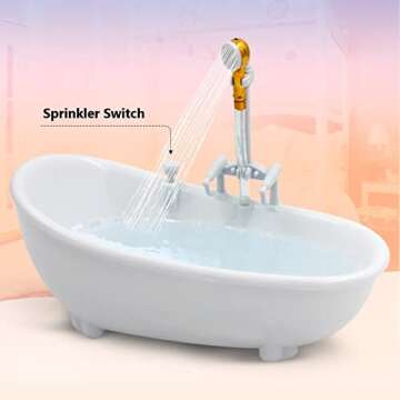 JZENZERO Novelty Bathtub Wine Glasses, Cocktail/Charms Sorbet Smoothie/Cold Drink Cup Container for Home Bar Party Gift (White) (White)