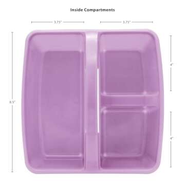 Lavender Portable Plastic Storage Caddy 6-Pack for Organization