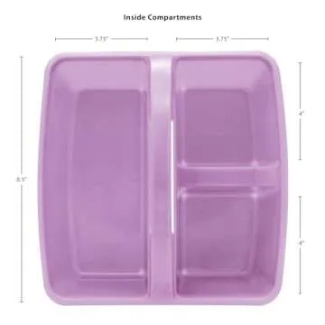 Lavender Portable Plastic Storage Caddy 6-Pack for Organization