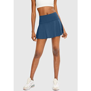 SANTINY Pleated Tennis Skirt - High Waisted Athletic Wear