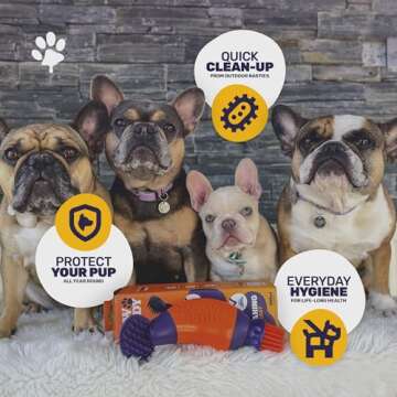 Paw Buddy - Dog Paw Cleaner - Fastest Way to Clean Muddy Dog Paws - Cleans & Removes, Dirt, Mud, Debris from Pet Paws