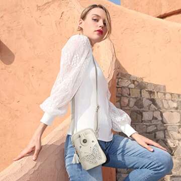 KITEVIUN Lightweight Butterfly Crossbody Bag for Women