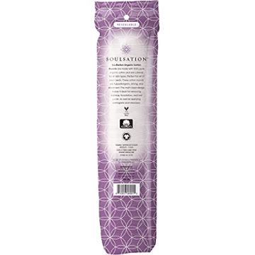 SoulSation Organic Cotton Rounds - 400 Count Makeup Pads