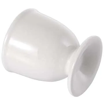 Yesland 8 Pack Ceramic Egg Cups, Porcelain White Egg Stand Holders for Soft Hard Boiled Eggs for Breakfast Party Dinning Time(1.75 x 2.1 x 1.75 Inches)