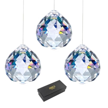JIHUI 40 mm Crystal Ball Prism Pendant Suncatcher