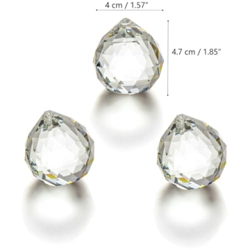 JIHUI 40 mm Crystal Ball Prism Pendant Suncatcher