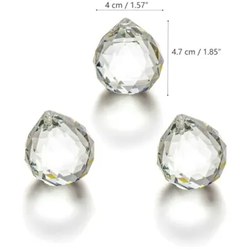JIHUI 40 mm Crystal Ball Prism Pendant Suncatcher