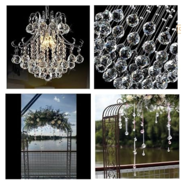 JIHUI 40 mm Crystal Ball Prism Pendant Suncatcher