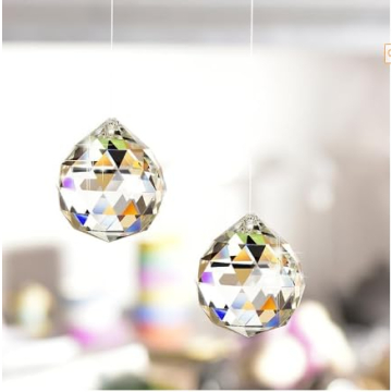 JIHUI 40 mm Crystal Ball Prism Pendant Suncatcher