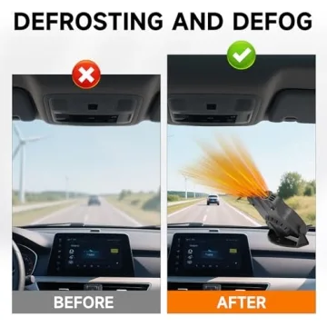 Portable 12v Car Heater for Winter, 200w Defroster