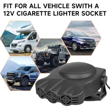 Portable 12v Car Heater for Winter, 200w Defroster