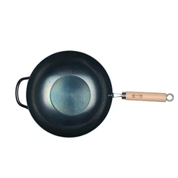 Premium Hand-Hammered Iron Wok for Induction Cooking