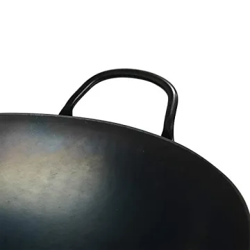 Premium Hand-Hammered Iron Wok for Induction Cooking