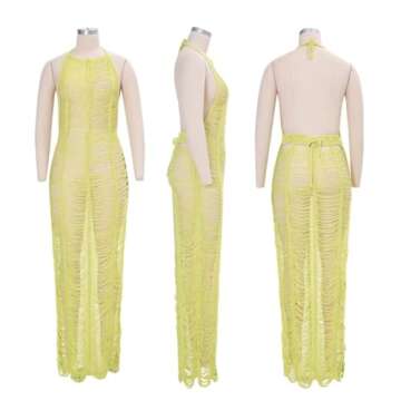 Kafiloe Women’s Sexy Mesh Beach Dress - Summer Cover-Up