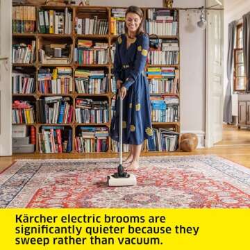 Effortless Kärcher KB 5 Electric Floor Sweeper for Family Homes and Pet Owners