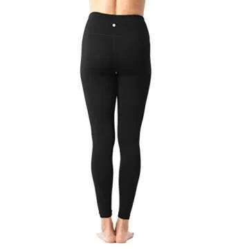 90 Degree By Reflex High Waist Power Flex Tummy Control Leggings -Black 2 Pack - Medium